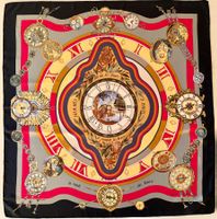 Superbe foulard HERMES-Paris "La Ronde des Heures" +box,80's