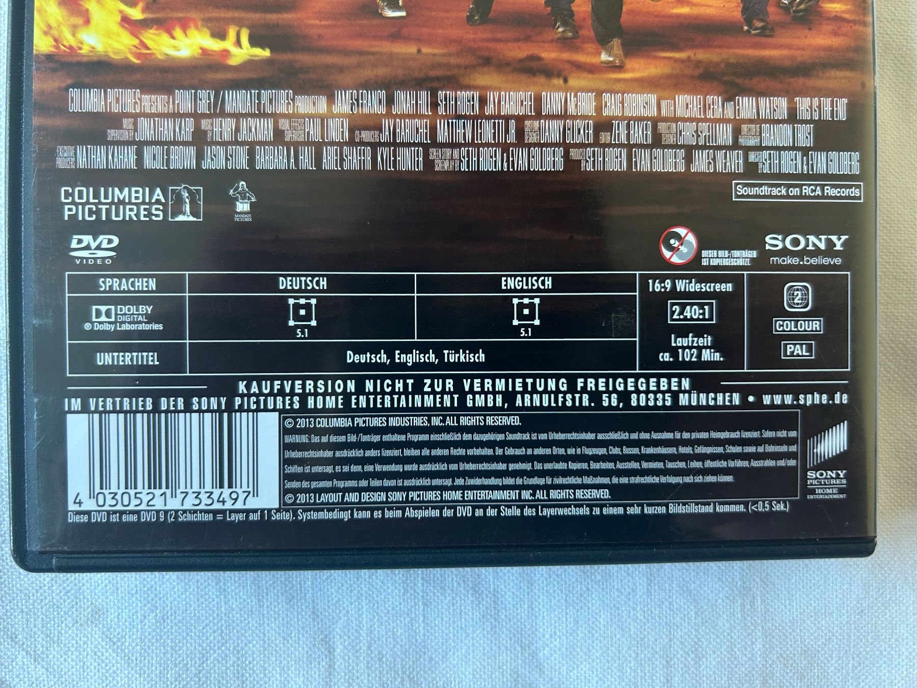 Tutti i DVDs: DVD "Das ist das Ende" - Komödie – Usato da Sierre venduto da sevenworlds 2