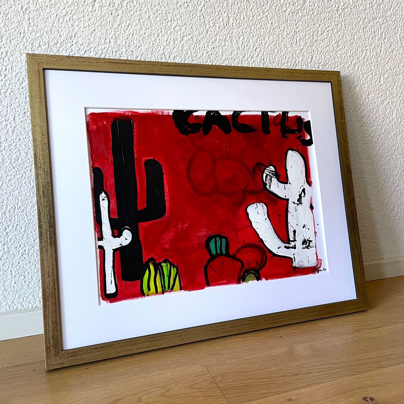 Tableaux: Cactus Kaktus Kunst Expressionismus Farben Acryl Bammert – Neuf (Voir description) à St. Niklausen LU par Stefan_Bammert_Art