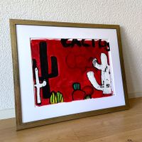 Cactus Kaktus Kunst Expressionismus Farben Acryl Bammert