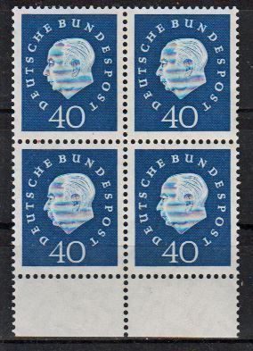 Tutti i francobolli: BRD, Mi 305** viererblock – Nuovo (secondo la descrizione) da Langenthal venduto da 1195