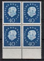BRD, Mi 305** viererblock