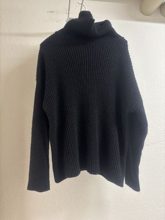 Schwarzer Rollkragenpullover,  (7)