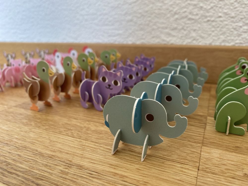 150 Stück Leuchtende Mini-Harztiere Set – Bunte Tierfiguren Für DIY, Deko & Kinderparty