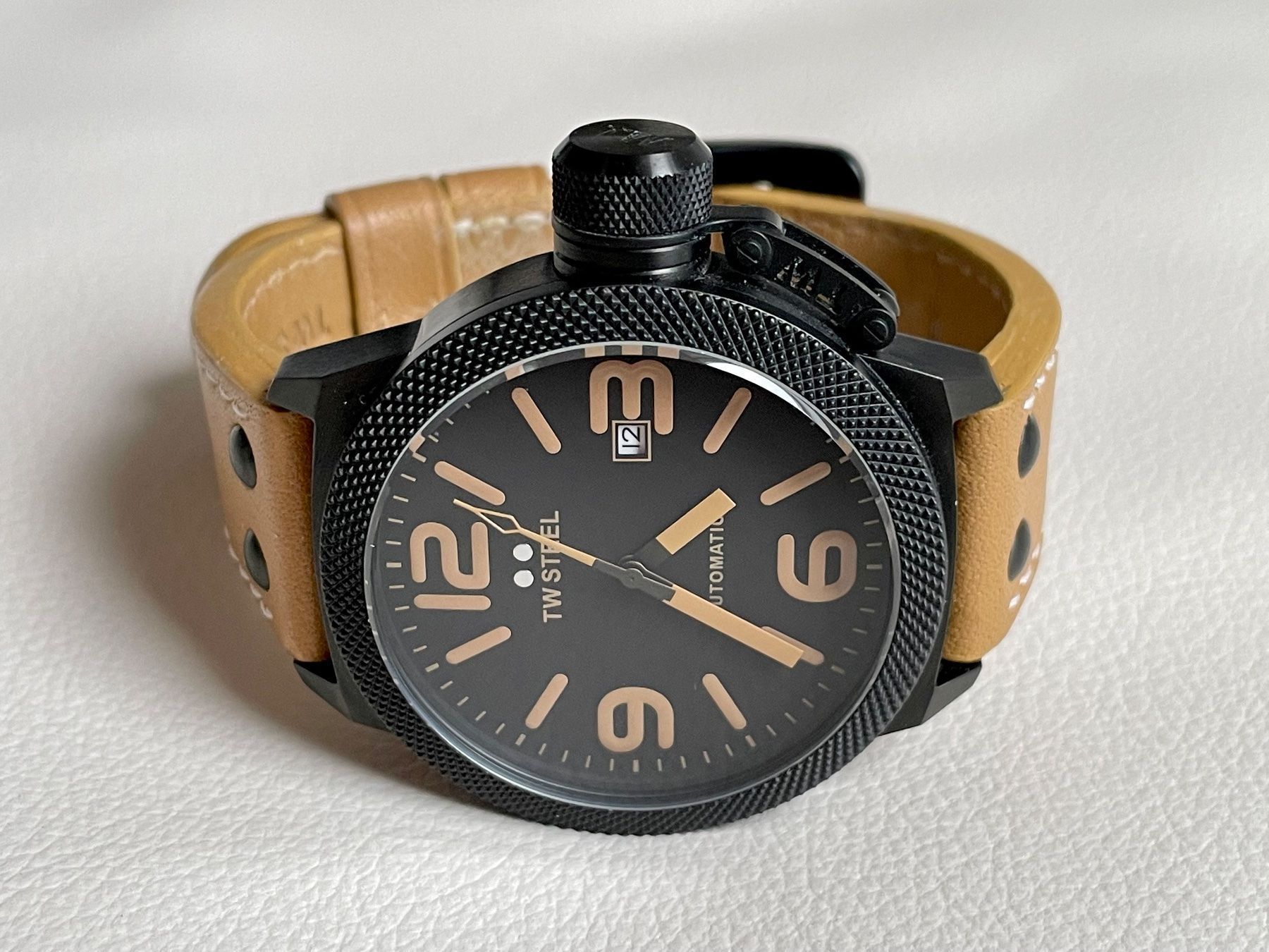 Orologi: TW STEEL CANTEEN LEATHER BLACK CASE AUTOMATIC TWA-202 – Usato da Brüttisellen venduto da eic_bwt5 2