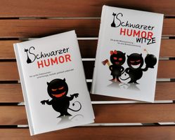 2 kleine Bücher "schwarzer Humor"
