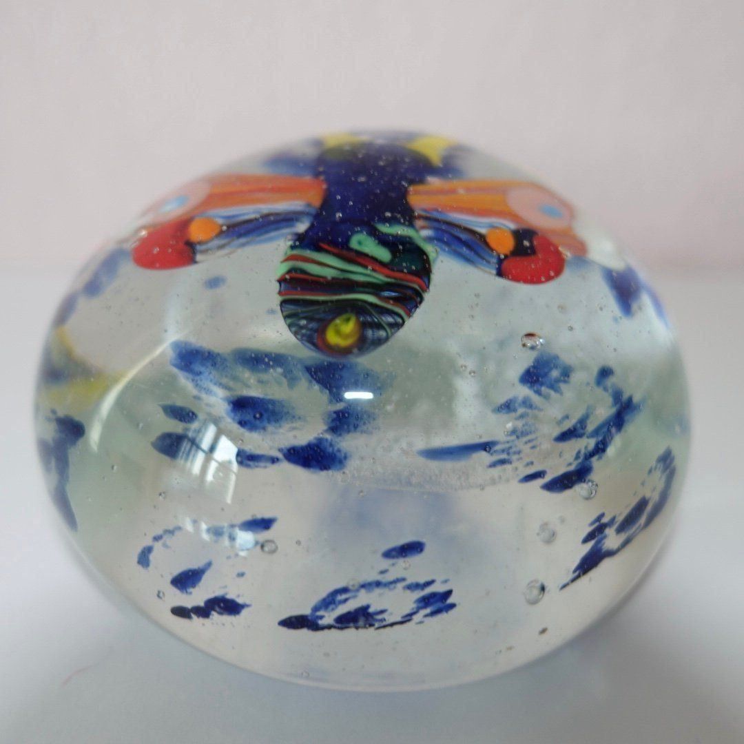 Bicchieri: Glaskugel _ alter/rarer Paperweight "Butterfly" – Usato da Adliswil venduto da MeDuMe 3
