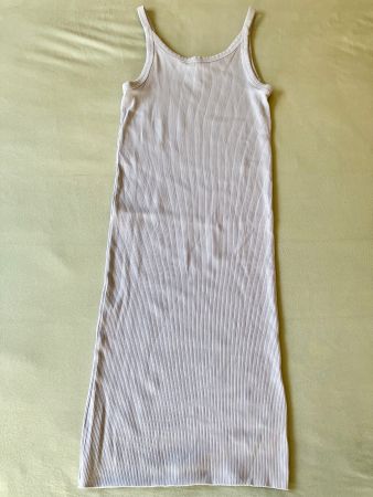 H&M Tanktop Kleid aus Baumwolle, Babyblue, Gr. S