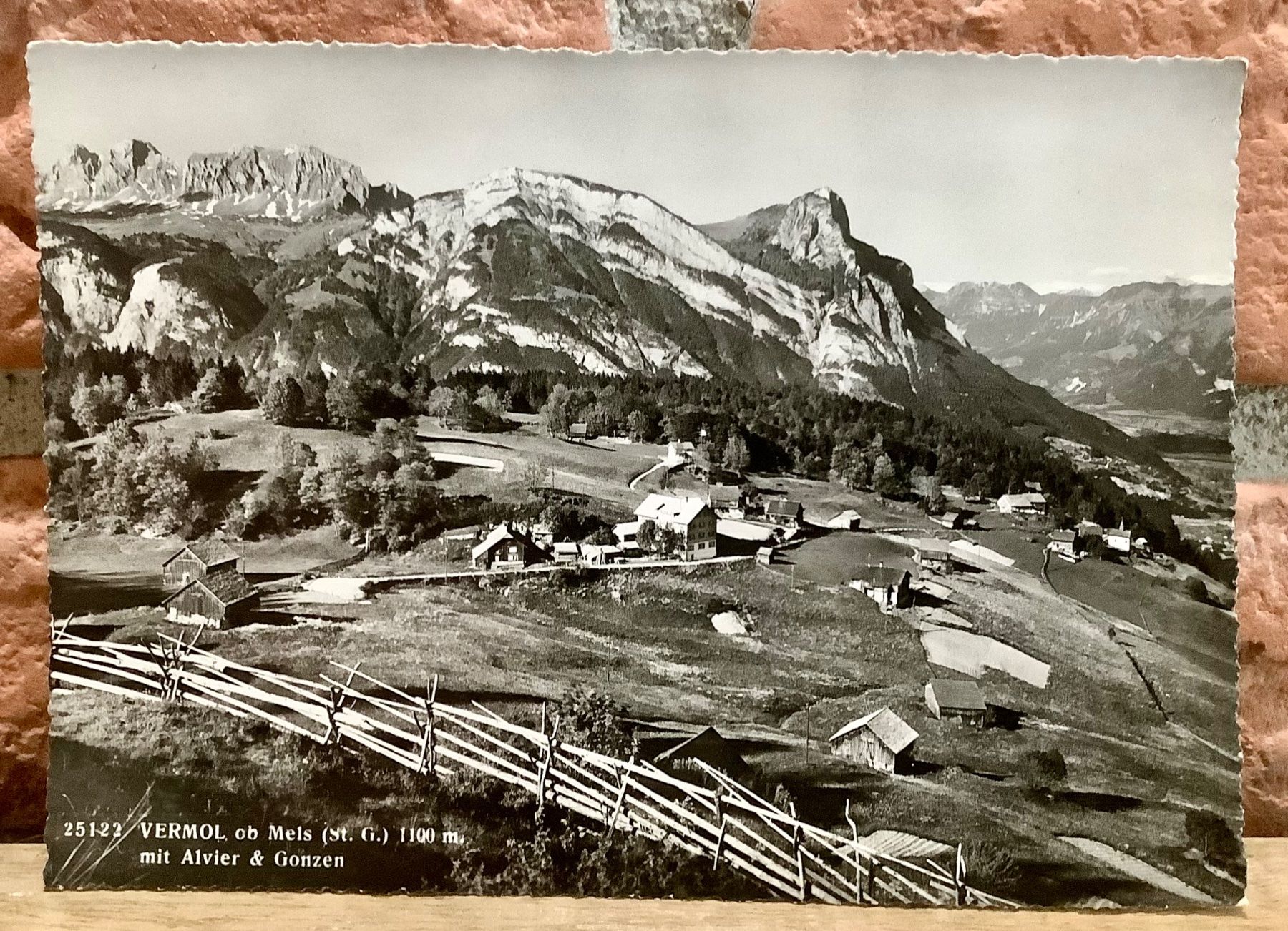 Cartes postales: VERMOL ob Mels mit Alvier & Gonzen - Feldpost - Grossformat – D'occasion à Root par ENGLAND-TREASURES