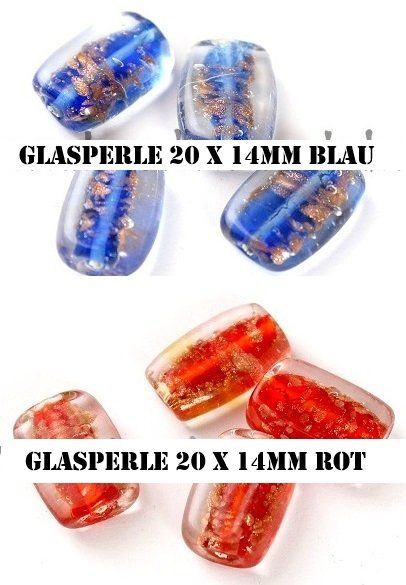 Perle (finte): Glasperle 20 x 14mm – Nuovo e nell'imballaggio originale da Schlatt TG venduto da kreativ-atelier