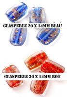 Glasperle 20 x 14mm