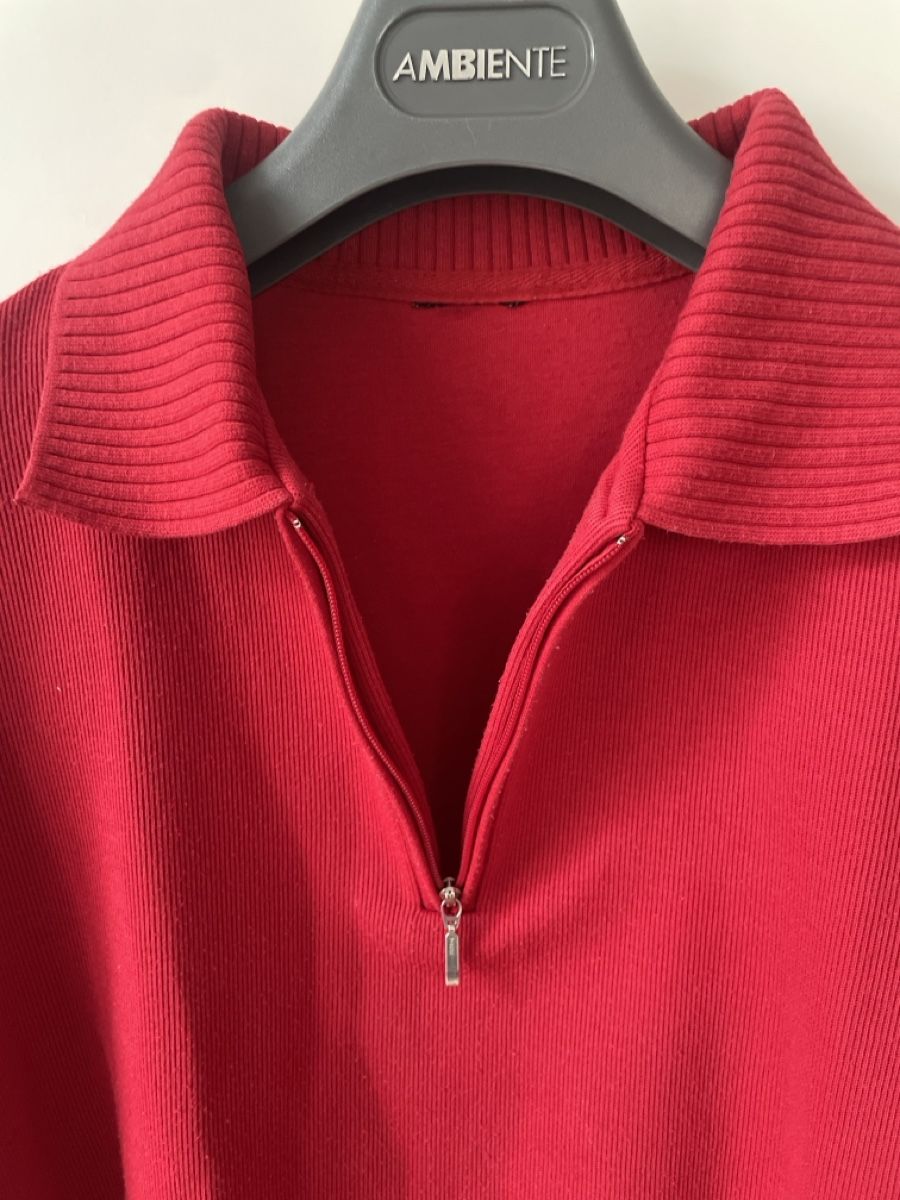 Maglioni & Felpe: Roter Strickpullover mit Reissverschluss, Gr. M – Usato da Basel venduto da lea_d56l 3