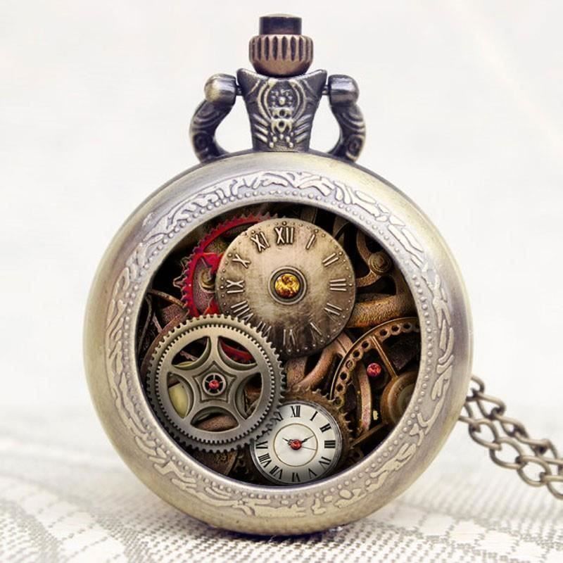 Uhren: Taschenuhr Halskette Steampunk – Neu und originalverpackt aus Gurmels von Swisspod
