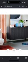 Sideboard schwarz B:120cm H:77,3cm T:42,7cm