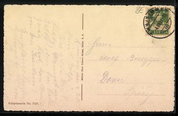 Cartes postales: AK Zweisimmen, Hotel de la Poste, 1921 – D'occasion à Berlin par bartko-reher 1