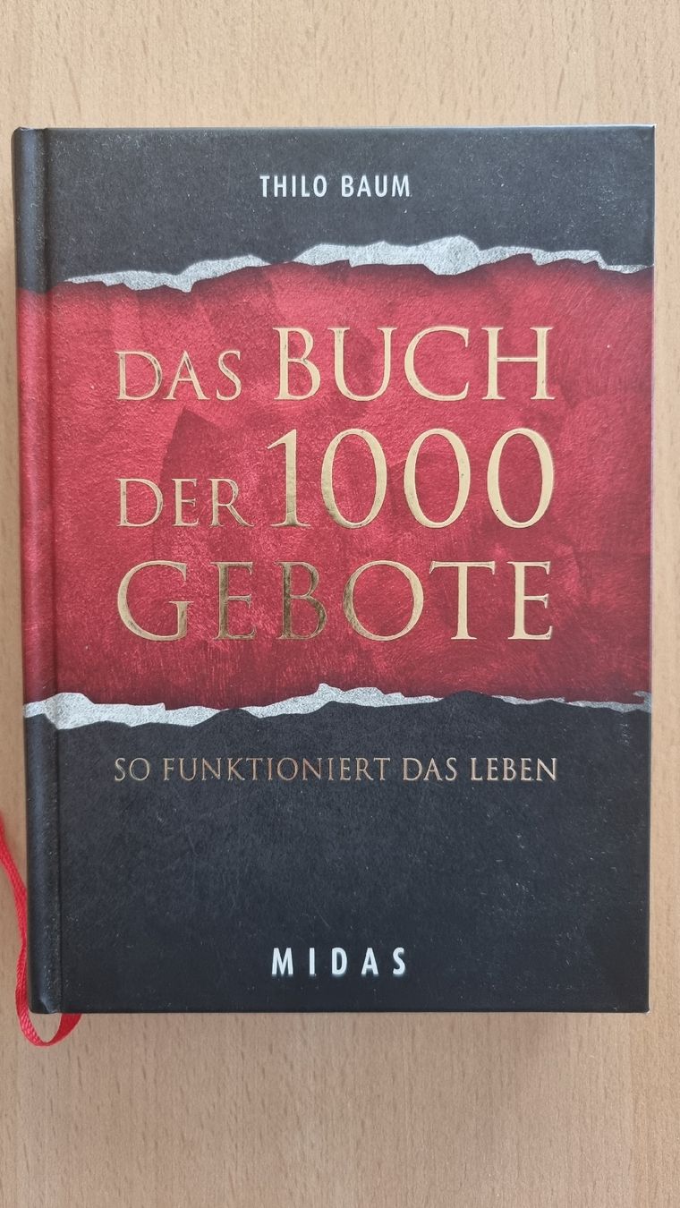 Livres: Buch: Das Buch der 1000 Gebote, Thilo Baum, neuwertig – D'occasion à Steinach par lesefieber