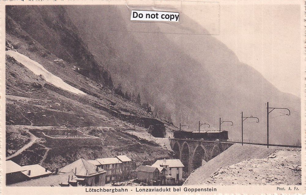 Goppenstein VS im Lötschental - Lonza-Viadukt - Bahn (Gebraucht) in ...