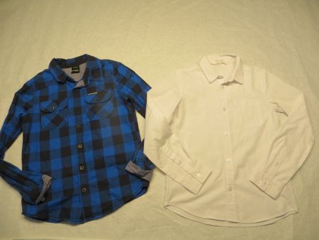 H&M/Chapter young 2x langarm Hemden Gr.140 für coole Jungs
