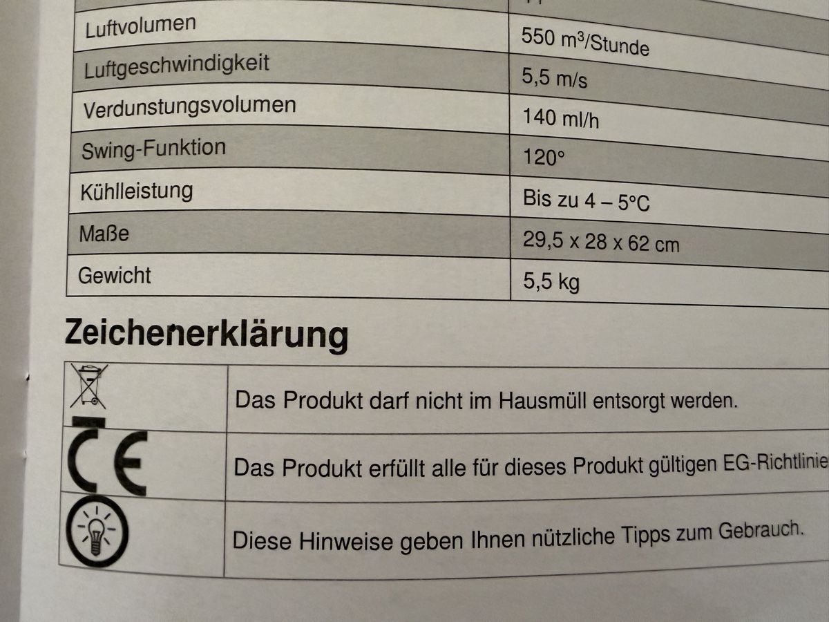 Condizionatori: Luftkühler NEU – Nuovo e nell'imballaggio originale da Zürich venduto da Gadgets2020 7