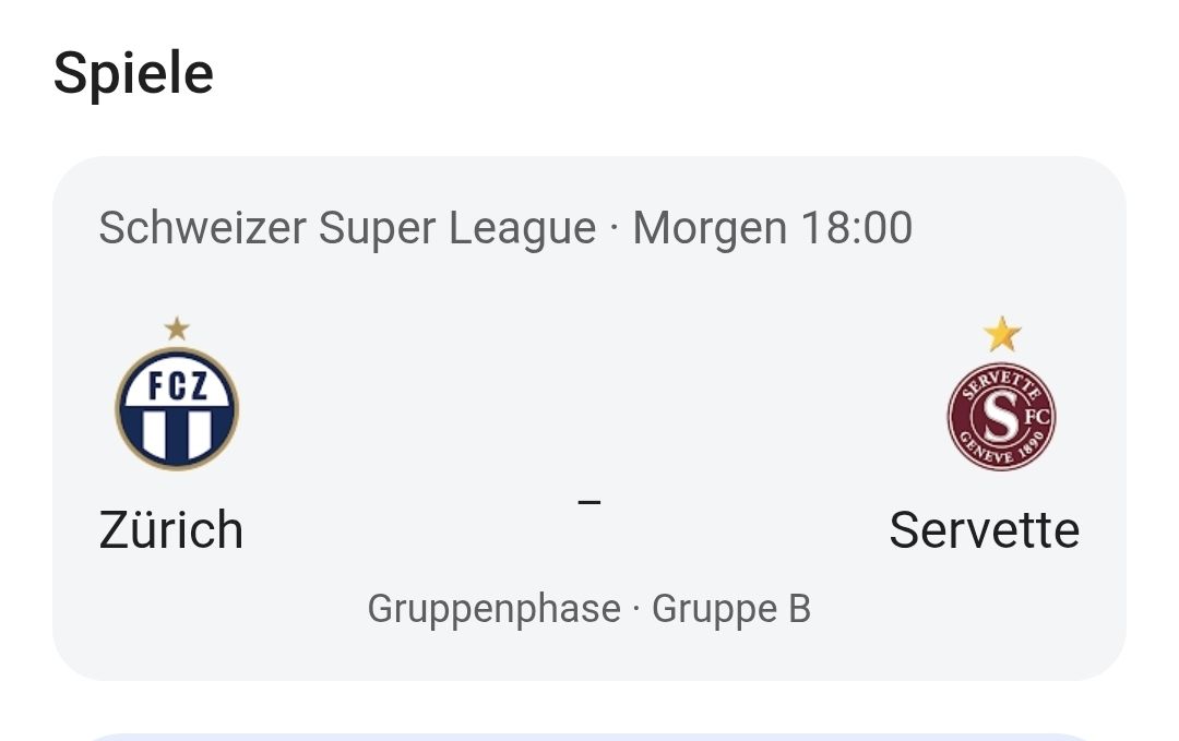 Tickets: FCZ - Servette  – Neu und originalverpackt aus Adliswil von Greatje