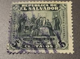El Salvador 1924 alte briefmarke