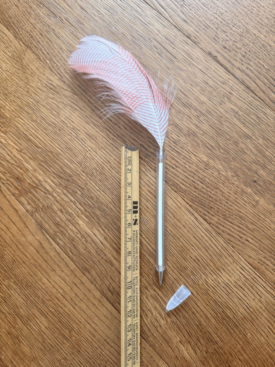 Stylos & Marker: Kugelschreiber mit dekorativer Feder – Neuf (Voir description) à Zürich par nakasch 2