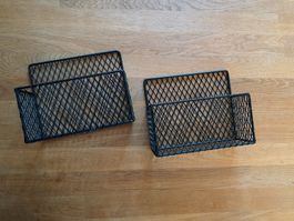 2x Körbchen Metall neuwertig schwarz