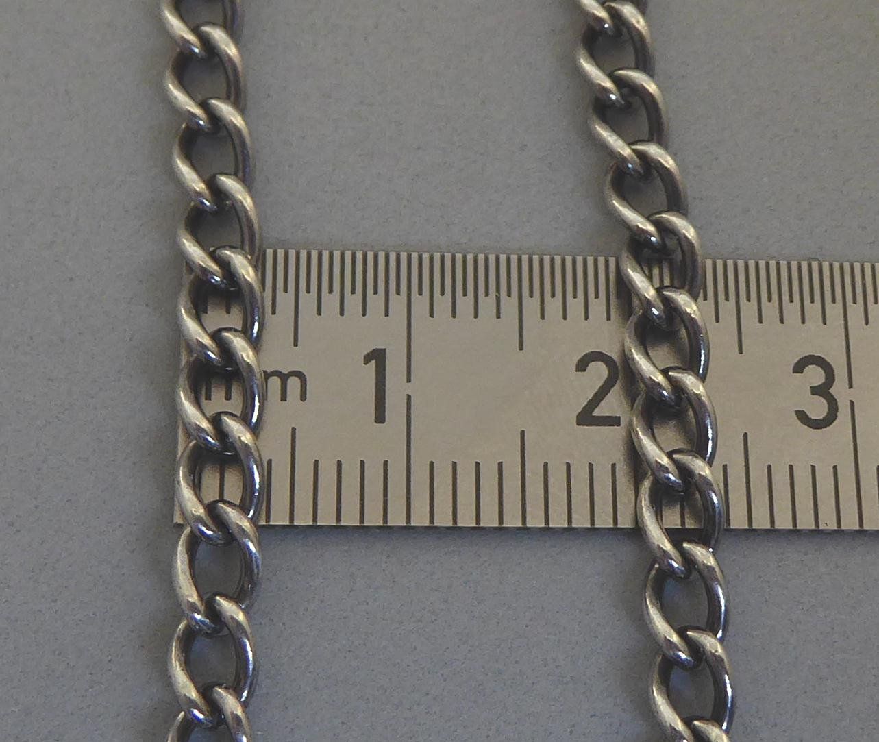 Catenine: Antike Kette 835 Silber mit Glas Stein vor 1939 – Usato da Muri AG venduto da Lineli2020 3