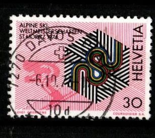 Tutti i francobolli: 1973 - Werbemakren - Ski-WM St.Moritz – Usato da Schaffhausen venduto da poststamp