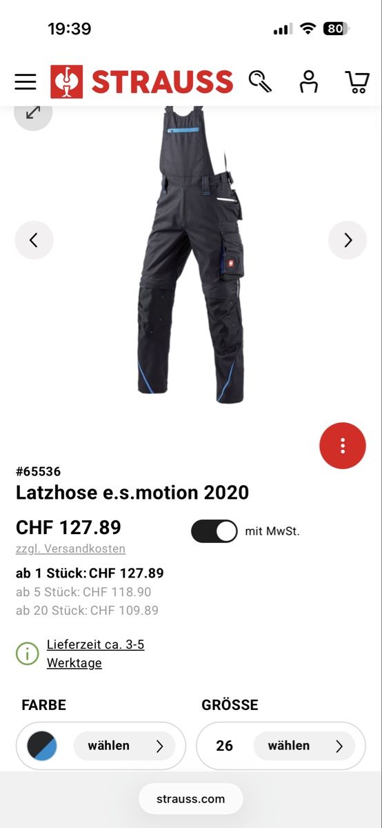 Repas pour bébés: 2x Engelbert Strauss Latzhose e.s.motion 2020 – D'occasion à Wetzikon ZH par ald_5z8c 6