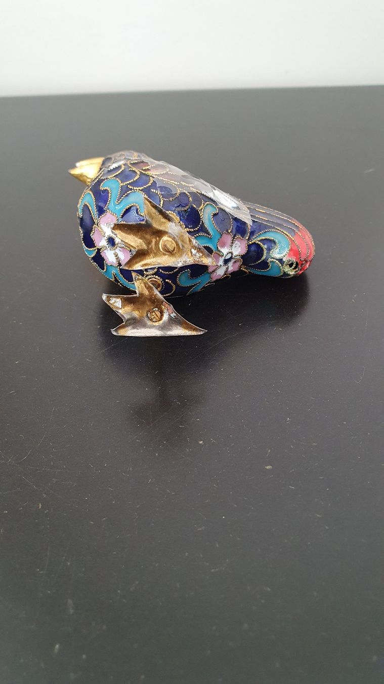 Figuren: Cloisonné Hahn / Güggel / Rooster – Gebraucht aus Glattfelden von sessa123 4