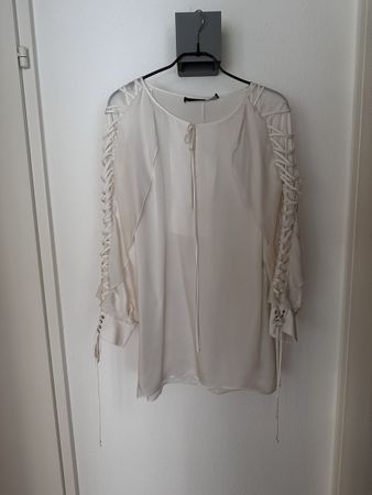 Givenchy Silk V-Neck Blouse/Fr38