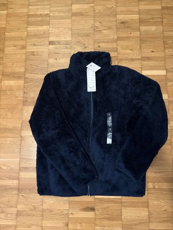Uniqlo Fleece Jacket Navy Size S New With Tags