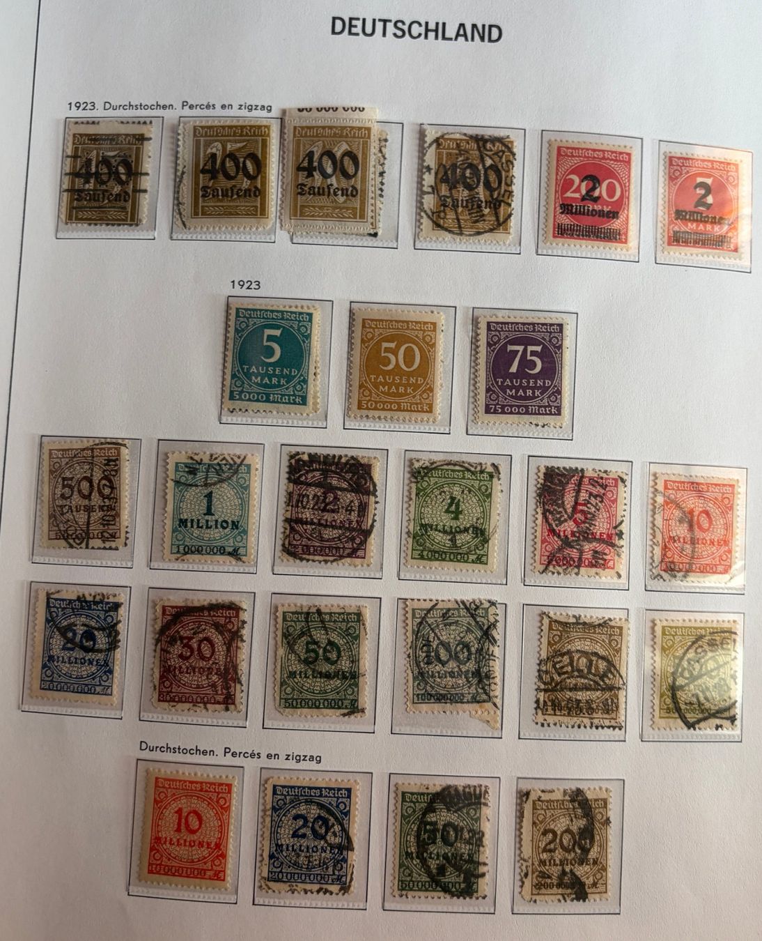 Alle Briefmarken: Briefmarken Deutsches Reich – Gebraucht aus Dotzigen von ser_8hp9