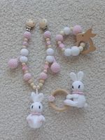 Kinderwagenkette / Greifling / Beissring Hase