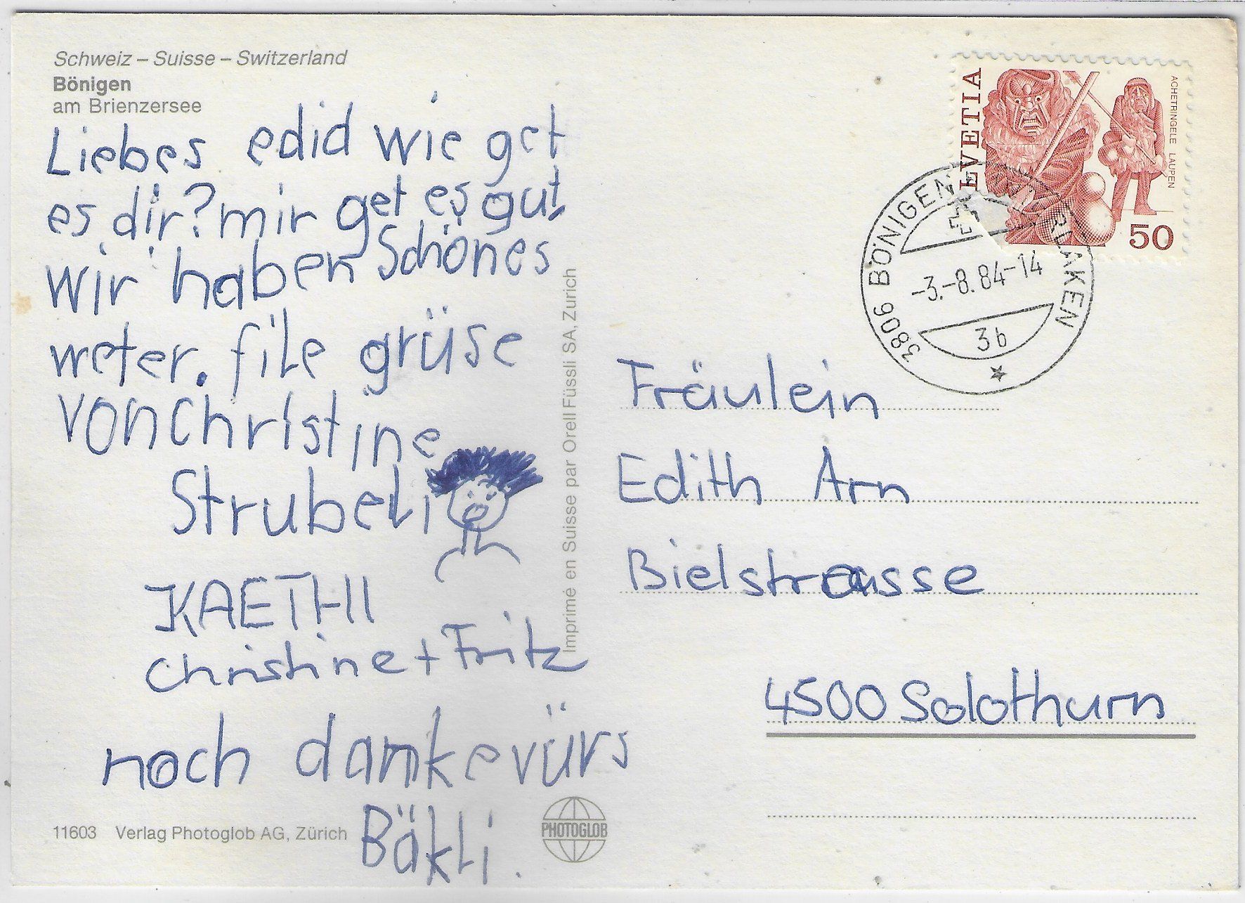 Cartes postales: Bönigen - Multiview – D'occasion à Ettingen par Kartenplanet 1