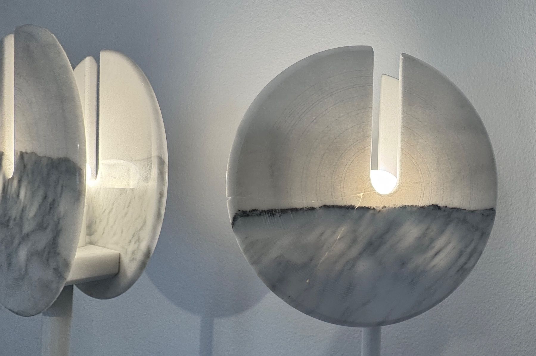 Lampade: Stehleuchten Marmor  Disk Unikate ARREDO 1988 – Usato da Arlesheim venduto da Flytoday 2