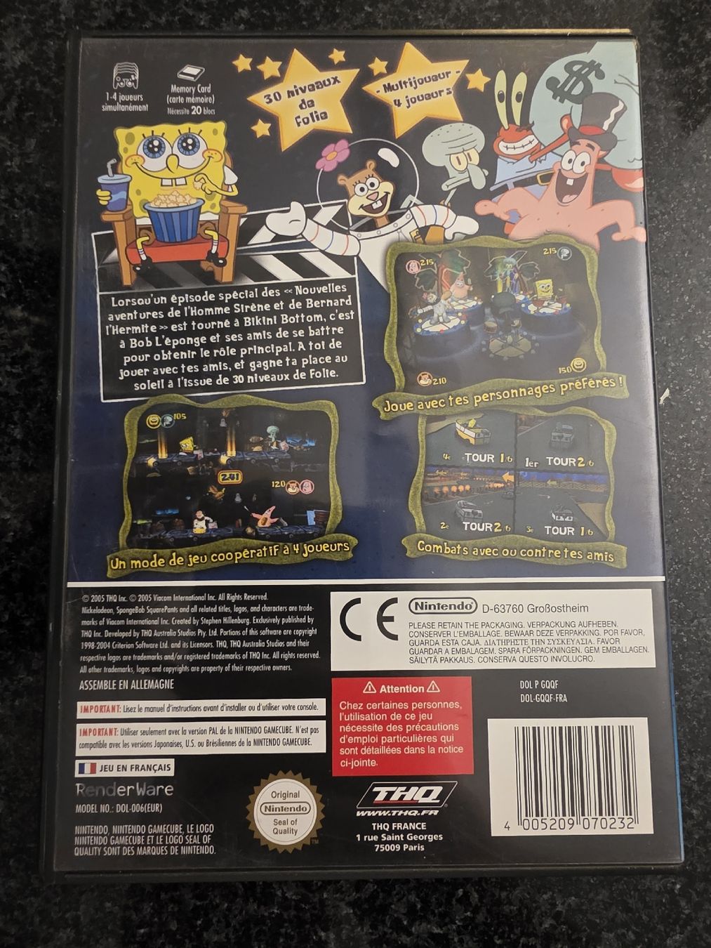 Jeux: Bob l'Éponge Gamecube – D'occasion à Chavornay par Crash37 1