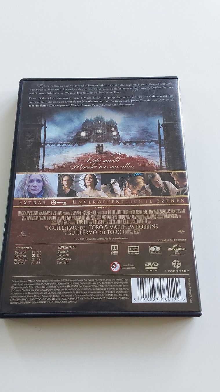 Tutti i DVDs: Crimson Peak - DVD - Top Zustand  – Usato da Worb venduto da niklas2001 1