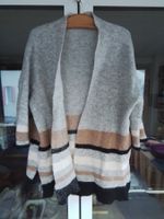 Kuscheliger Damen Cardigan, Gr. L, gestreift, Herbst
