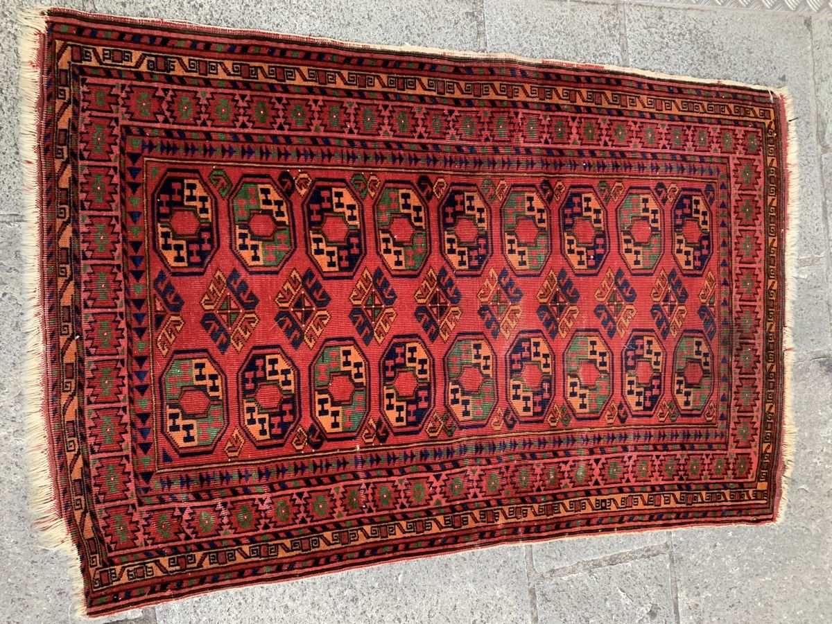 Tappeti: Roter Teppich, Turkmen – Usato da Liestal venduto da nani054 1