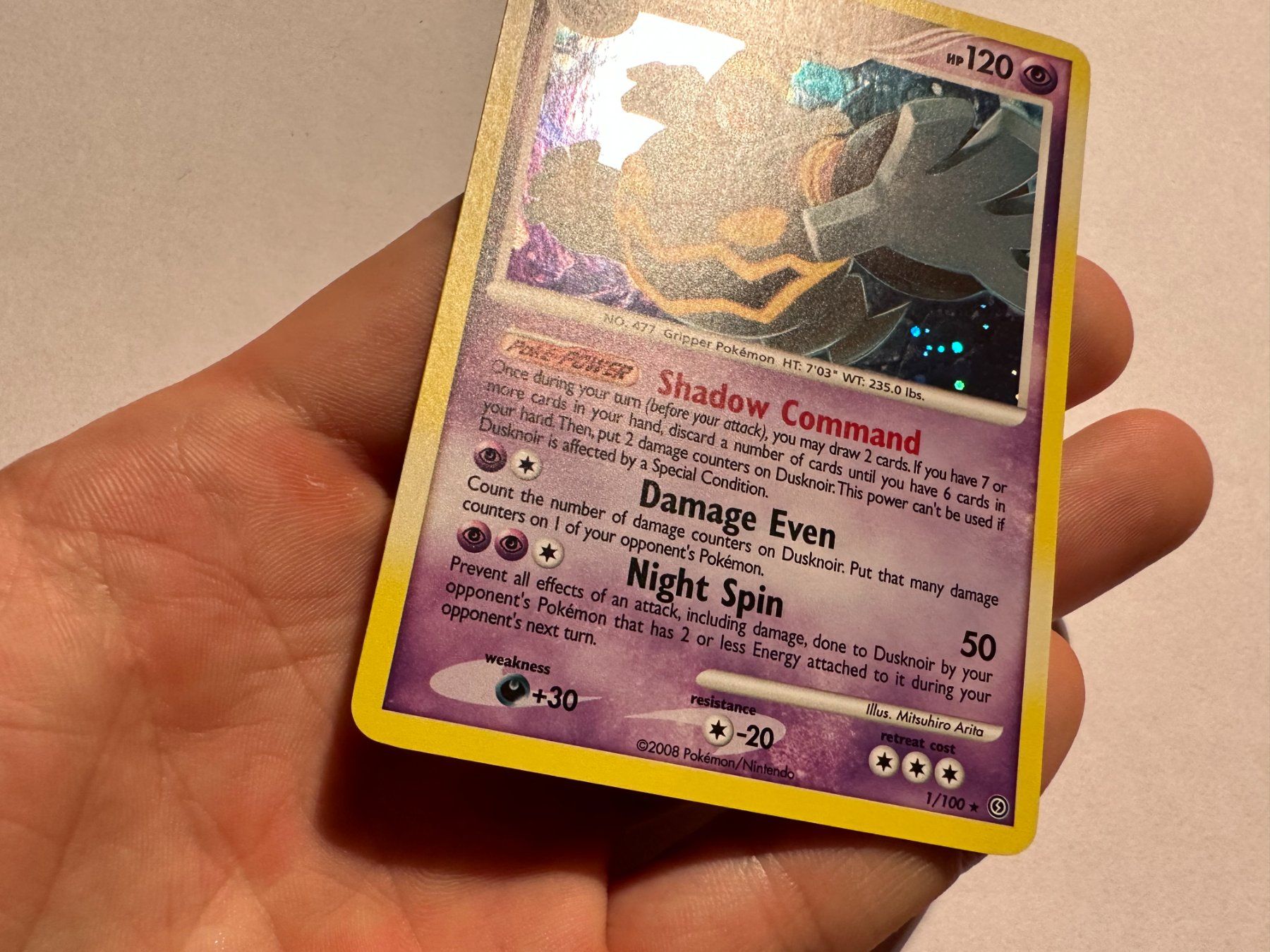 Pokémon Cartes à collectionner: Dusknoir holo D&P Stormfront EN – D'occasion à Hagendorn par Pokecollectorch 2