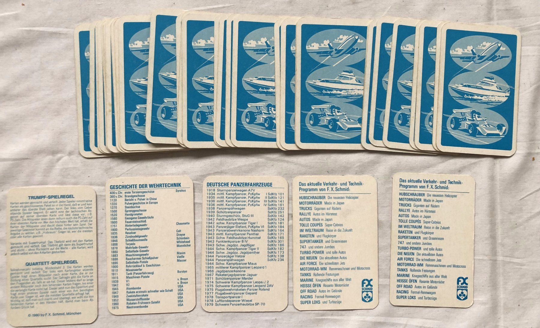 Giochi: Super Trumpf Quartett - Tanks - F.X.Schmid - 1980 – Usato da Schaffhausen venduto da durruti 4