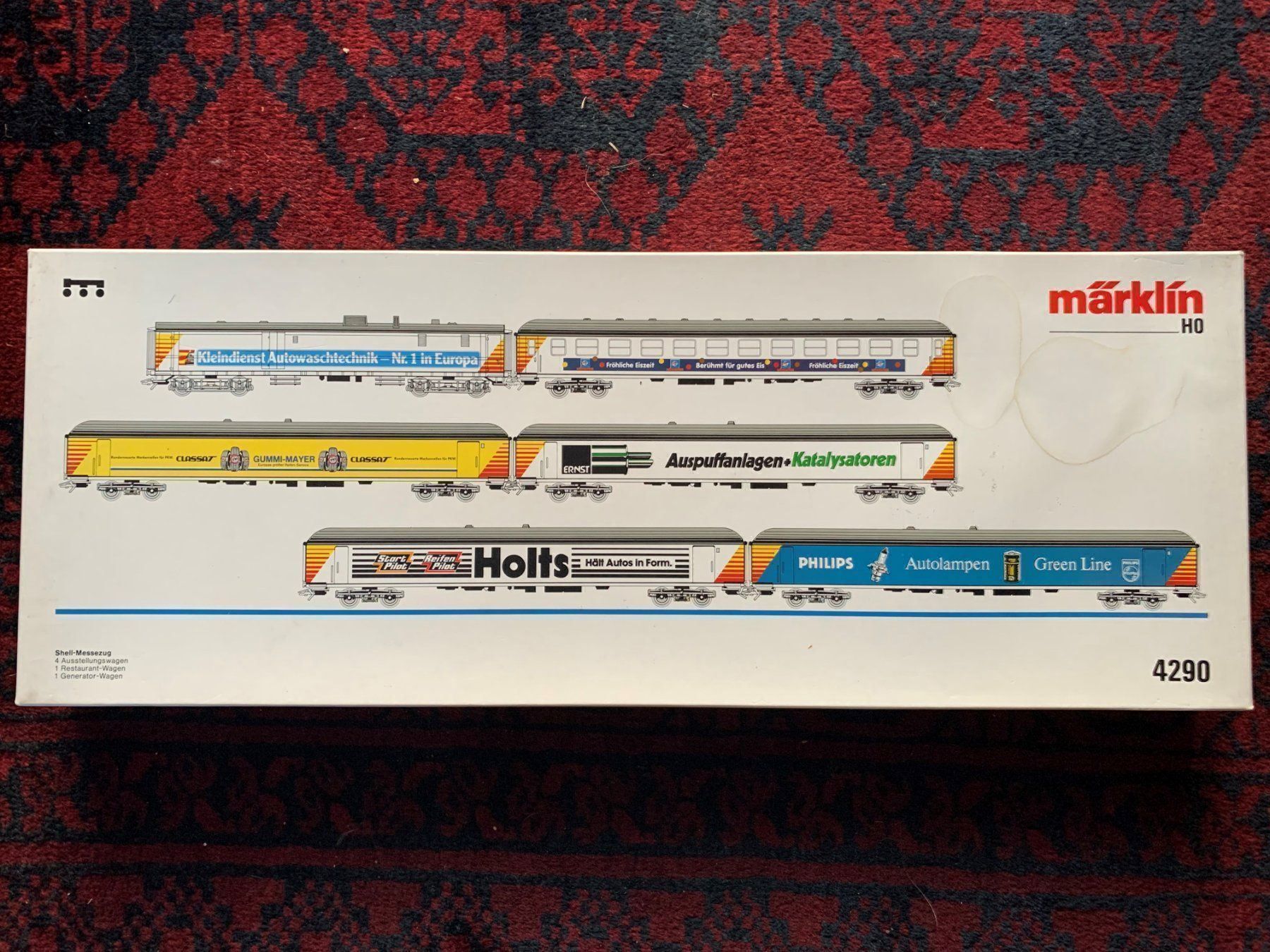 Märklin Modellini di ferrovie: Märklin 4290 H0 Shell Messezug Set – Usato da Volketswil venduto da zwitsch33 3