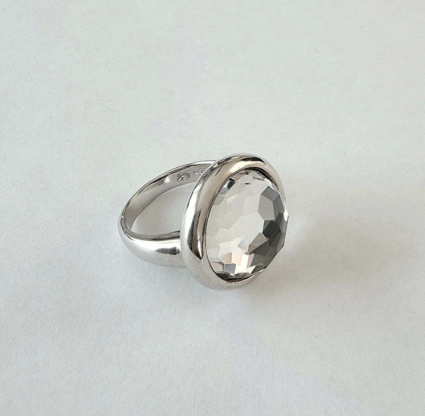 Ringe: Silber Ring 925 mit facettiertem Bergkristall  - NEU – Neu und originalverpackt aus Uetikon am See von Coralreef 4