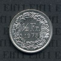 CHF___0.50 1975 stgl * nigelnagelneu! 50 Rappen