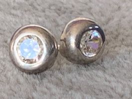 ohrstecker „ classico“ weissrund! Beauty