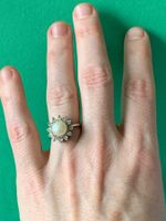 Perlenblume Fingerring (55/17)