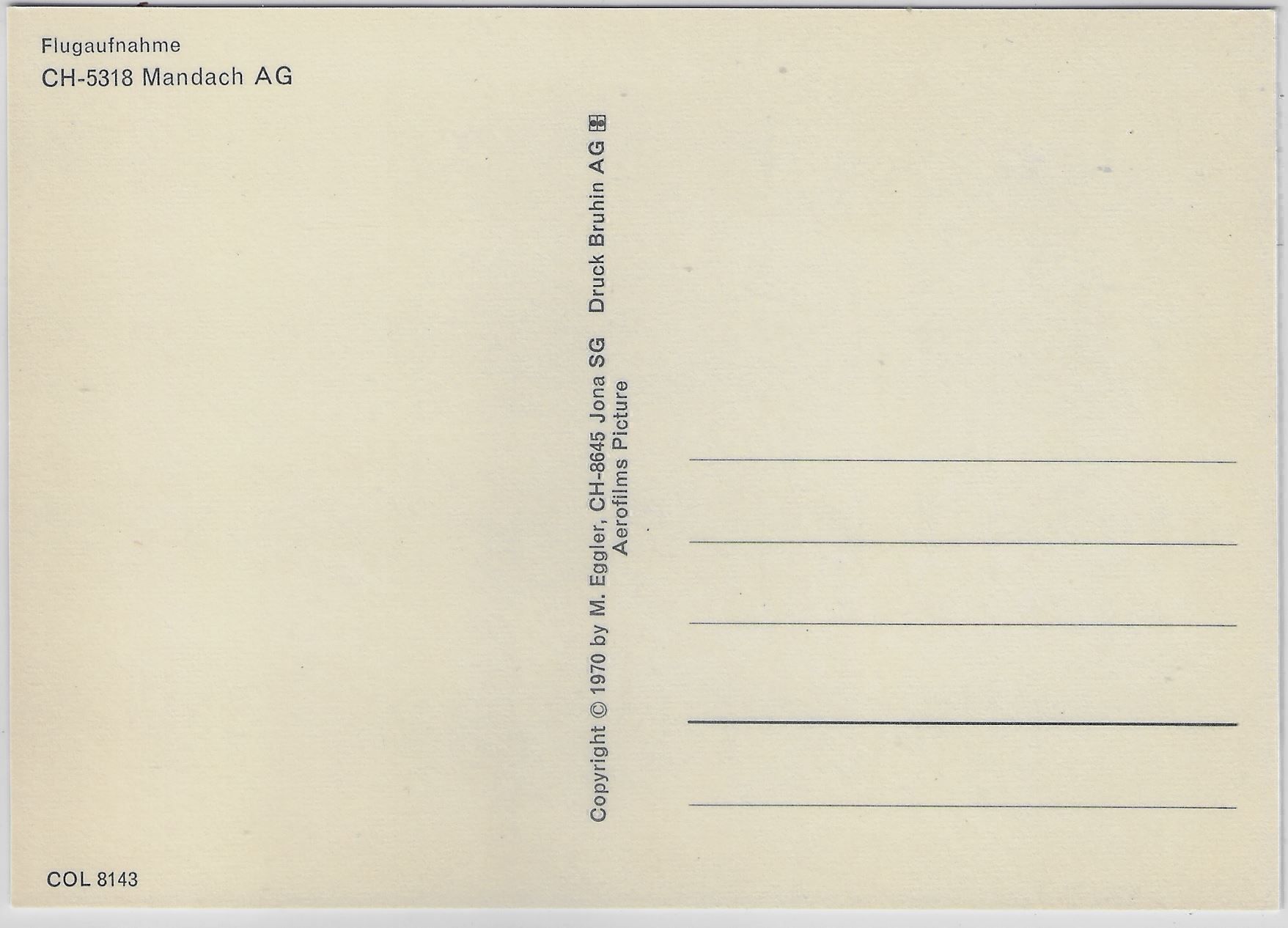 Cartoline postali: Flugaufnahme Mandach AG – Antico da Ettingen venduto da Kartenplanet 1