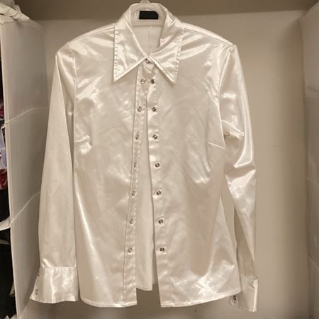 silk white shirt
